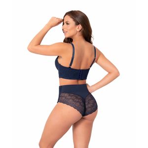 Brasier en encaje con realce de busto y control de abdomen
