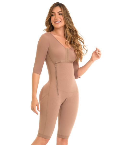 Faja postquirurgica de alta compresión con control de brazos y moldeo completo