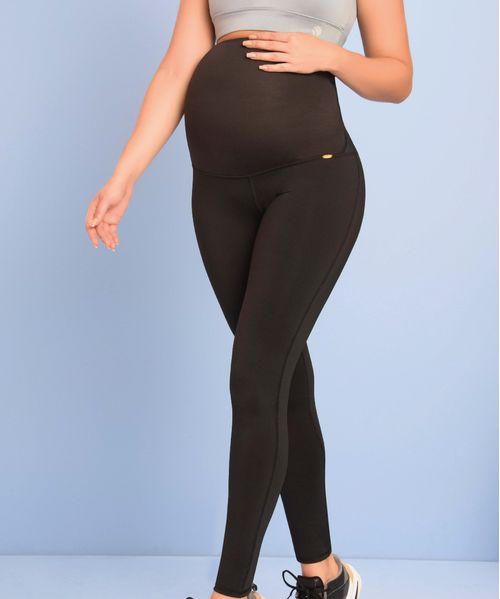 Leggings maternos con control y soporte abdominal para embarazo