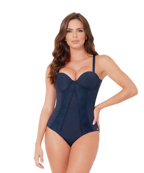Body con realce de busto y control de abdomen y espalda