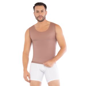 Camiseta masculina con control de abdomen y corrección de postura