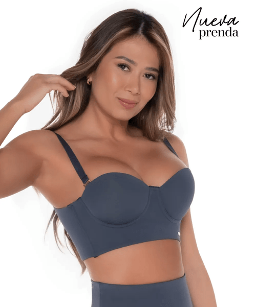 Brasier con control de espalda y base ancha con realce de busto