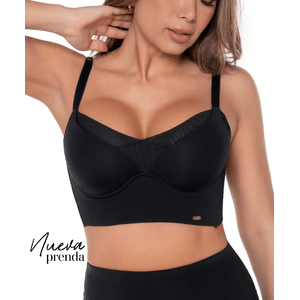 Brasier con realce de busto y base ancha con control alto